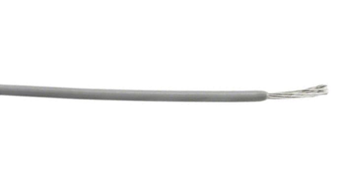 Alpha Wire Hook-up Wire PVC Series Grey 0.23 mm² Hook Up Wire, 24 AWG, 7/0.20 mm, 305m, PVC Insulation, 3050 SL001