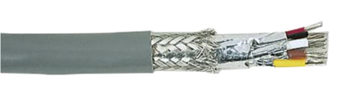 Alpha WireAlpha Essentials Coaxial Cable, 100m Cat5, Grey, S/FTP Shielded, Unterminated PVC Sheath