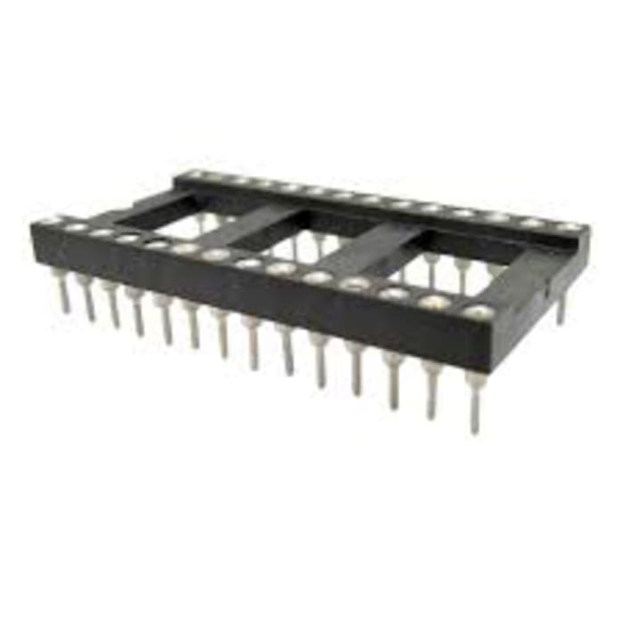 Support DIL RS PRO 40 voies, Traversant, broches Tulipe, Entraxe de 2.54mm