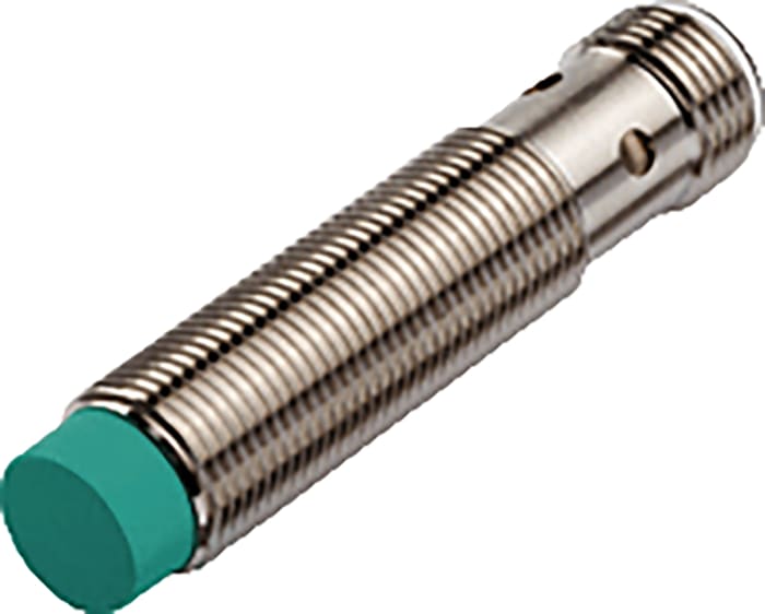 Sensor de proximidad Pepperl + Fuchs, M12 x 1, alcance 7 mm, salida PNP, 10 30 V dc, IP67, 300Hz