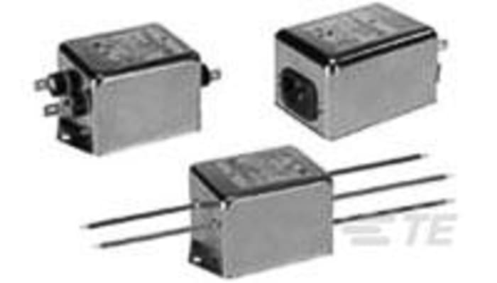 TE Connectivity, Corcom EP 10A 250 V ac 50/60Hz, Flange Mount RFI Filter, Fast-On, Single Phase