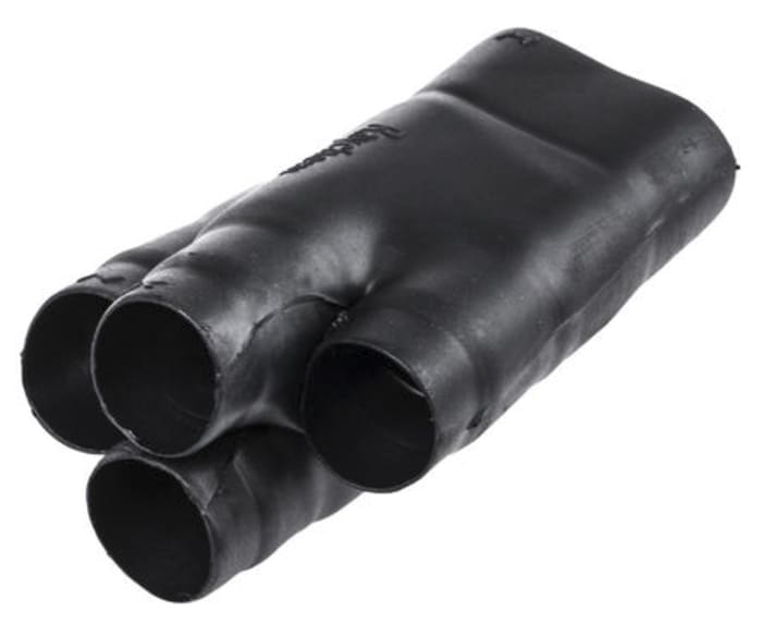 TE Connectivity Branching Black, Fluid Resistant Elastomer, 19.3mm