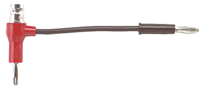 Fluke Black, Red, Male to Female Test Connector Adapter With Beryllium Copper, Brass contacts and Gold, Nickel Plated