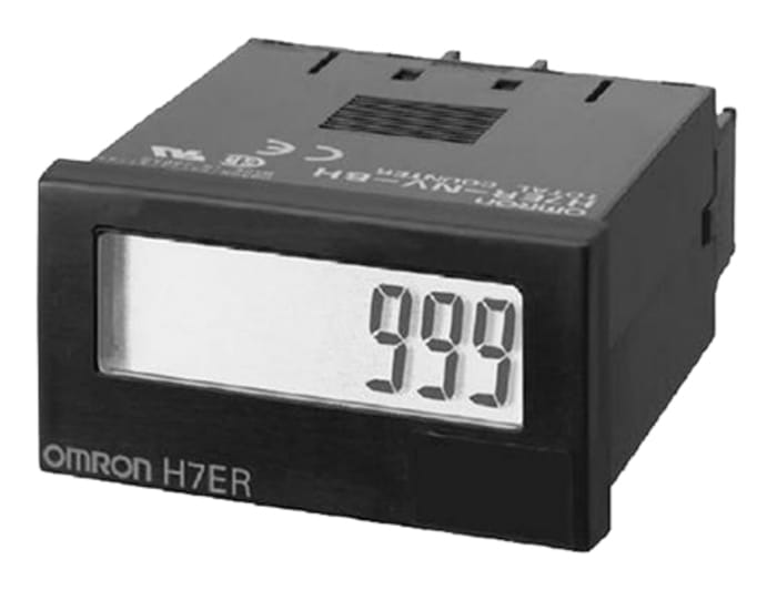Omron H7ER Tachometer, 4 Digit LCD, 1kHz, 4.5 → 30 V dc