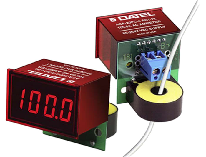 Digitální panelový ampérmetr LED 3.5číslicový AC 0°C až +60°C Murata