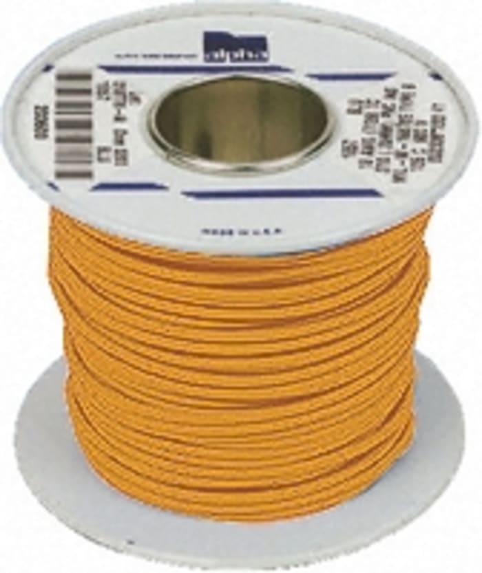 Alpha Wire Orange 0.9mm² Hook Up Wire, 7/0.4 mm, 30m, PVC Insulation