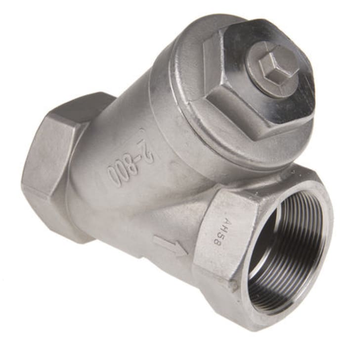 Filtre Y RS PRO 1000μm1-1/4pouce BSP 1-1/4" femelle, Acier inoxydable
