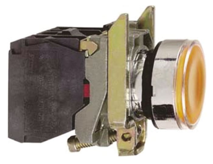 Bouton-poussoir série Harmony XB4 lumineux, SPDT, Montage panneau 120V