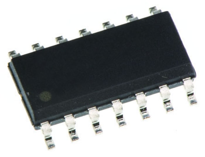 Texas Instruments CD74HC125M Quad-Channel Buffer & Line Driver, 3-State, 14-Pin SOIC