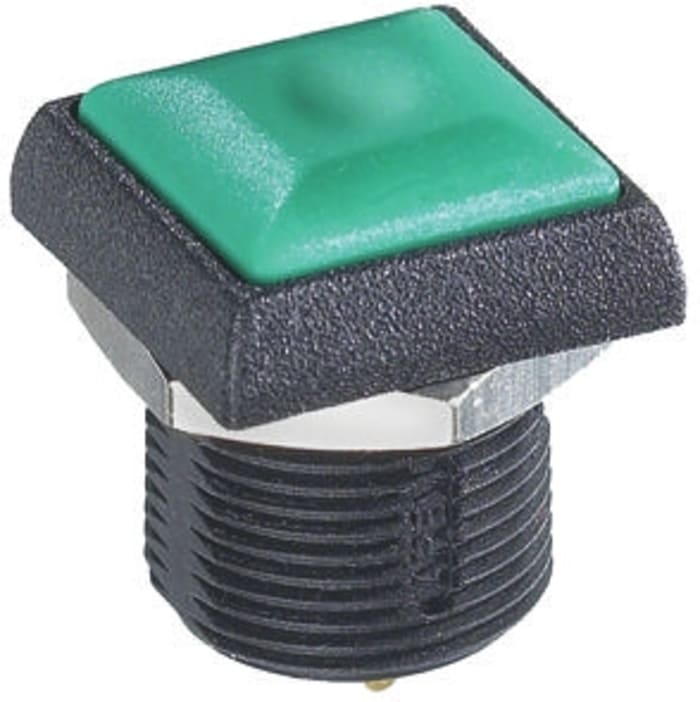 APEM Push Button Switch, Momentary, Panel Mount, 14.8mm Cutout, SPST, 250V ac, IP67