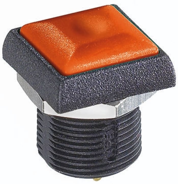 APEM Push Button Switch, Momentary, Panel Mount, 16.2mm Cutout, SPST, IP67