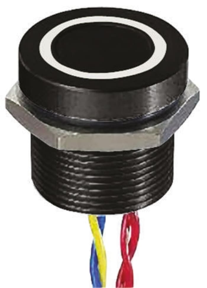 APEM Illuminated Piezo Switch, Momentary, SPST, IP68 Flying Lead, 200 mA, 75 °C, -40 °C