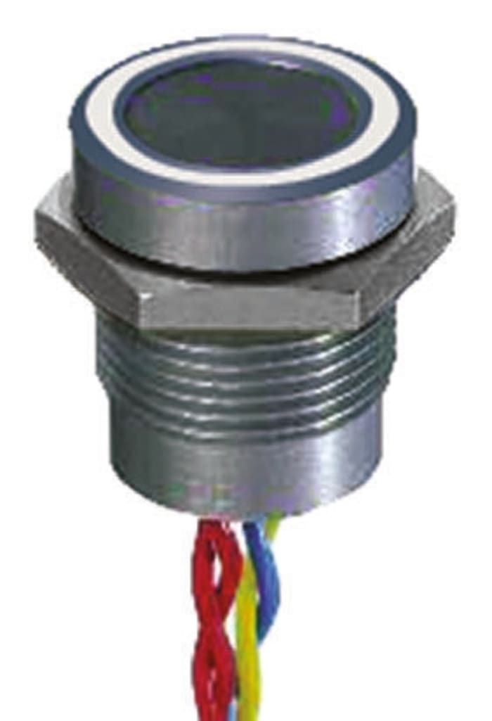 APEM Illuminated Piezo Switch, Momentary, SPST, IP68 Flying Lead, 200 mA, 75 °C, -40 °C
