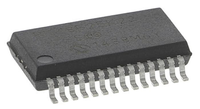 Microcontrolador Microchip PIC18F25K22-I/SS, núcleo PIC de 8bit, RAM 1,536 kB, 16MHZ, SSOP de 28 pines