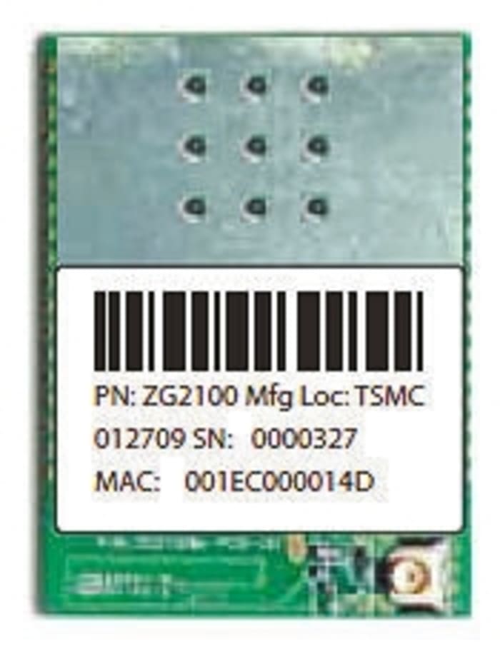 Transceptor RF ZG2100MC, Module 36 pines