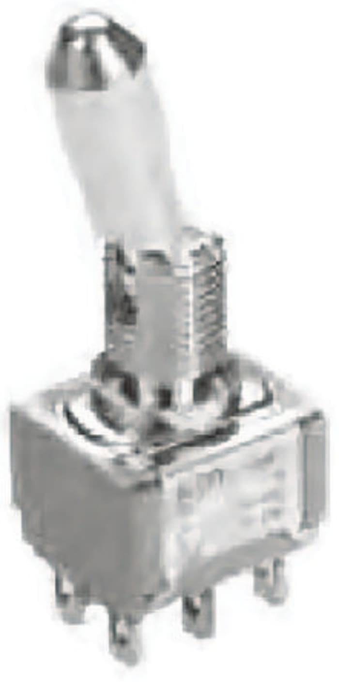 TE Connectivity Toggle Switch, Panel Mount, On-On, DPDT, Solder Terminal, 120 V ac, 28V dc