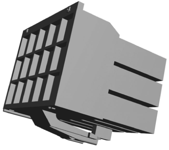 176280-1 TE Connectivity | TE Connectivity, AMP Universal Power Male  Connector Housing, 3.96mm Pitch, 18 Way, 3 Row | 719-4357 | RS Components
