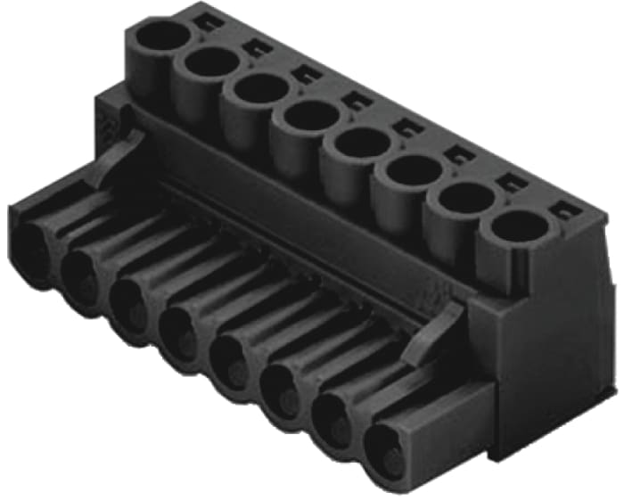 Weidmuller BL 5.08 Series Pluggable Terminal Block, 6-Contact, 5.08mm Pitch, Cable Mount, 1-Row, Screw Termination