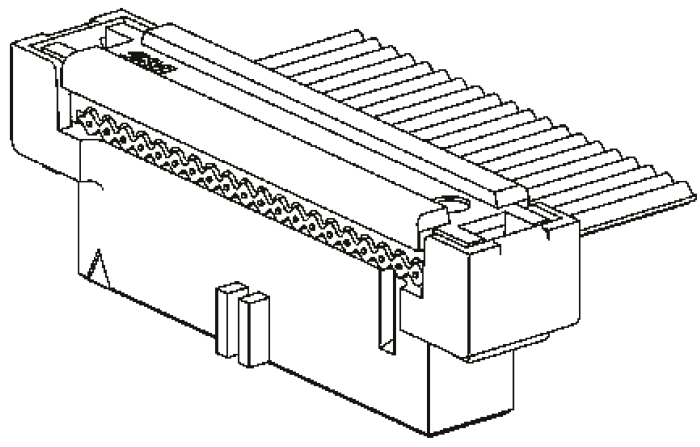 3M 40-Way IDC Connector Socket for Cable Mount, 2-Row