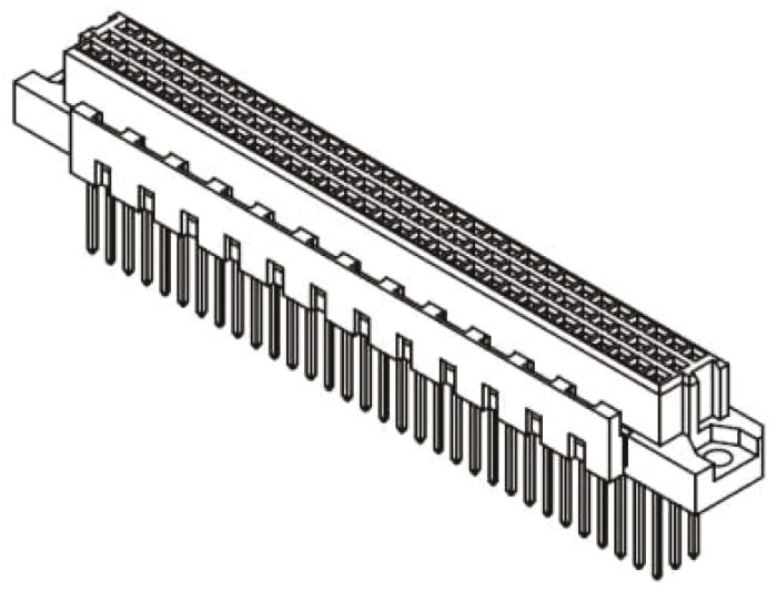 HARTING 09 03 96 Way 2.54mm Pitch, Type C Class C2, 3 Row, Straight DIN 41612 Connector, Socket