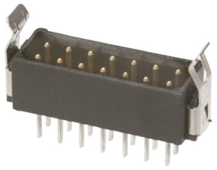 HARWIN Datamate L-Tek Series Straight Through Hole PCB Header, 8 Contact(s), 2.0mm Pitch, 2 Row(s), Shrouded