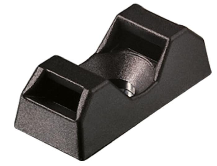 Sujetacables para atados HellermannTyton CTQM5 de Poliamida 6,6 (PA66) Negro, dim. 21mm x 9,5 mm