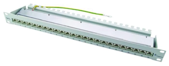Telegartner Cat6a 24 Port RJ45 RJ Connector STP 1U Grey