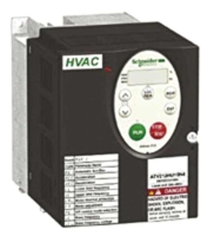 Schneider Electric Inverter Drive, 7.5 kW, 3 Phase, 230 V ac, 32 A, ATV 212 Series