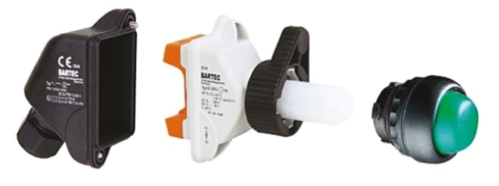 Bartec Push Button Complete Unit, Panel Mount, IP20