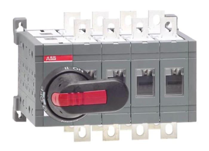 ABB 4P Pole DIN Rail Isolator Switch - 250A Maximum Current