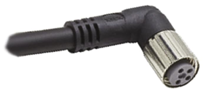 Omron Right Angle Female 3 way M8 to Unterminated Sensor Actuator Cable, 5m