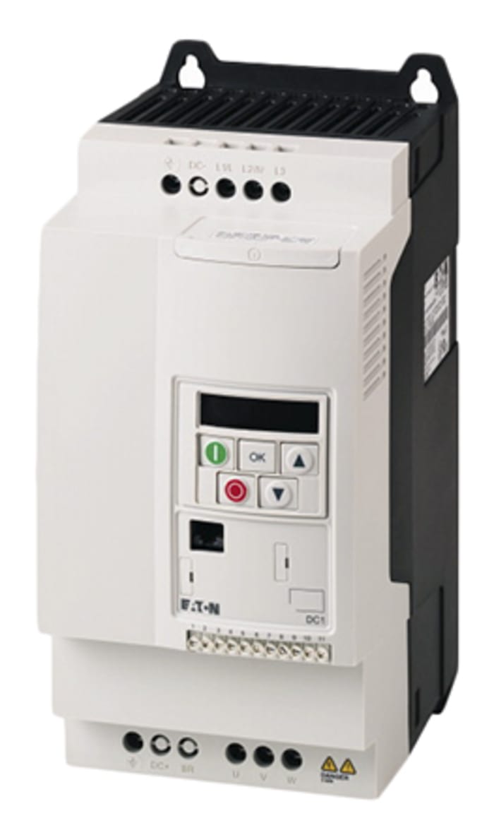 Eaton Inverter Drive, 7.5 kW, 3 Phase, 400 V ac, 18 A, PowerXL DC1 Series