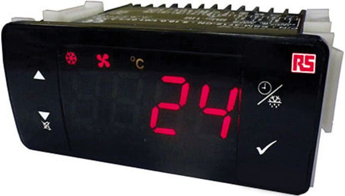 RS Pro ON/OFF Sıcaklık Kontrol Cihazı, PTC Girişli, 10 → 30 V dc