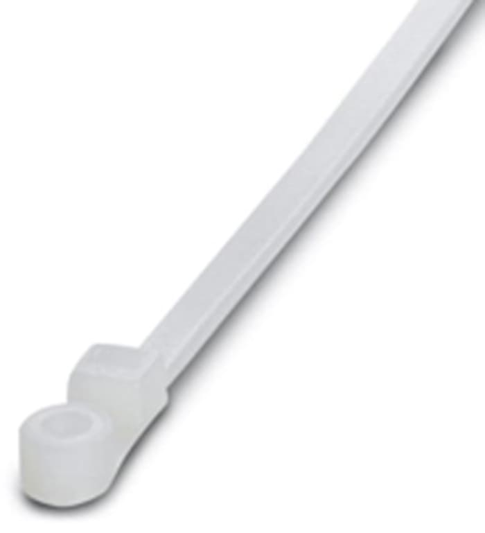 Serre-câble Phoenix Contact WT-E HF, 200mm x 4,8 mm, Clair, en Nylon 66, x 100