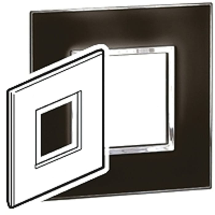 Legrand Black 1 Gang Polycarbonate Cover Plate