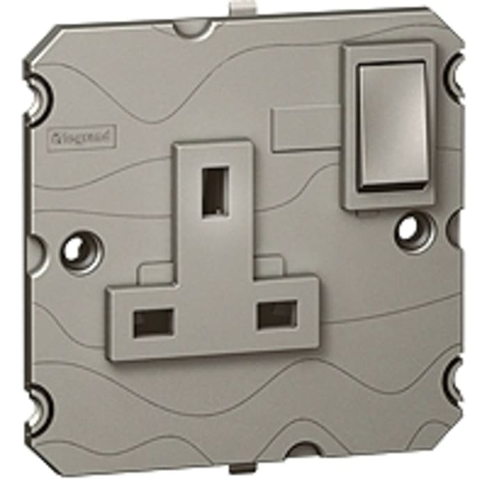 Legrand Arteor 1 Gang Plug Socket, 13A, Type G - British, Indoor Use
