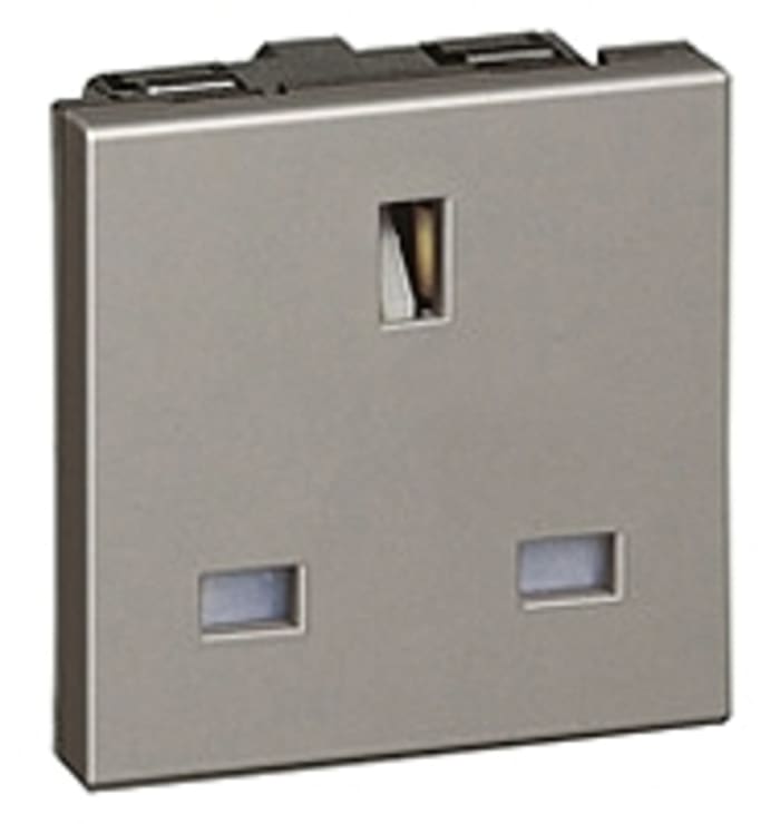 Legrand 1 Gang Plug Socket, 13A, Type G - British, Indoor Use