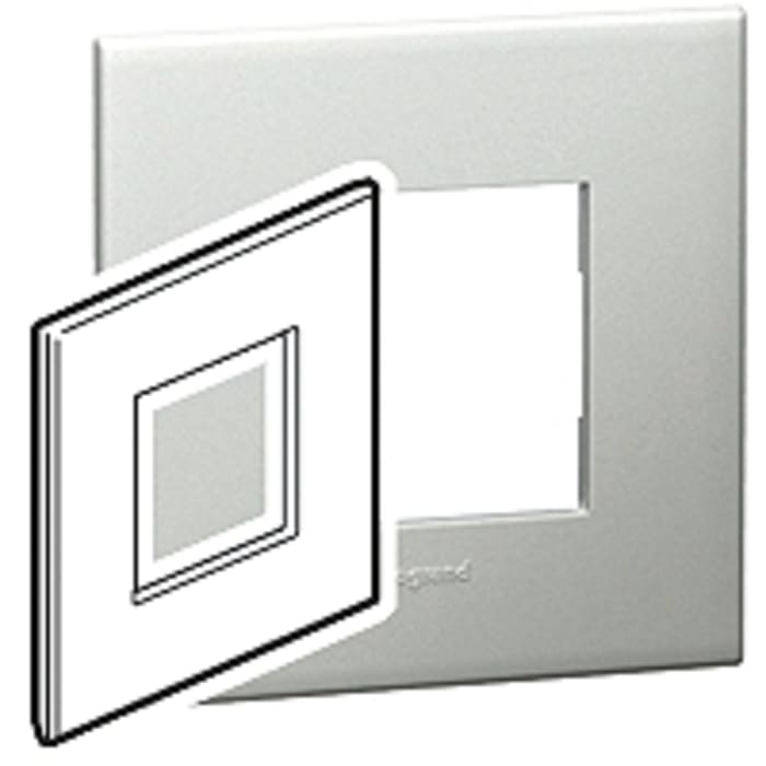 Legrand Silver 1 Gang Light Switch Cover