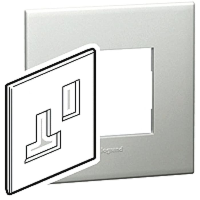 Legrand Silver 1 Gang Light Switch Cover