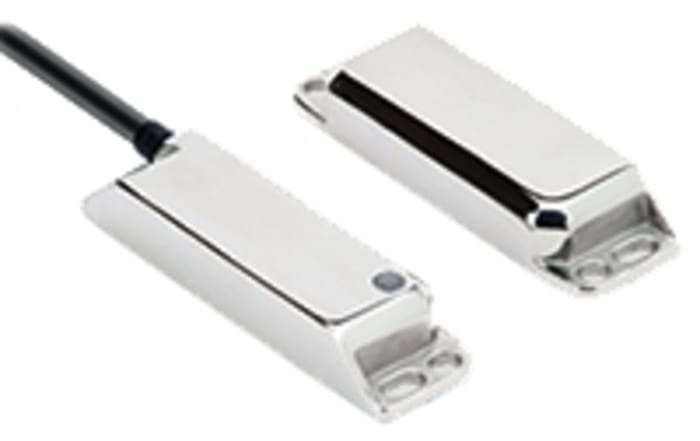 Omron F3S-TGR-N_R Series Magnetic Non-Contact Safety Switch, 24V dc, Stainless Steel Housing, NO/2NC, 10m Cable