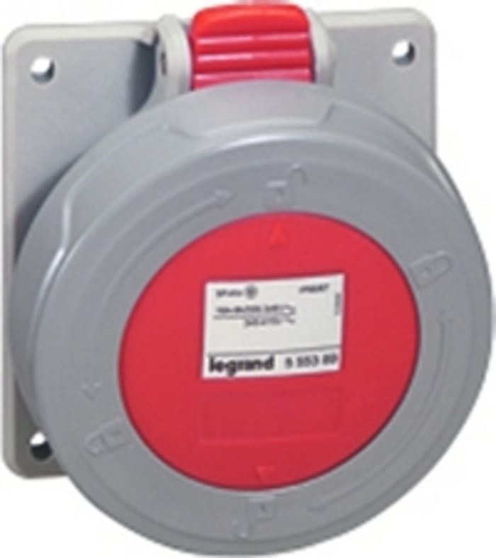 Connecteur industriel Legrand P17 Tempra Pro Femelle, 3P + E, 32A, 415 V, Montage panneau