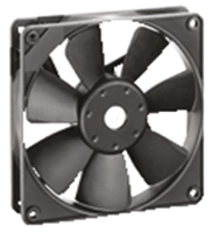 ebm-papst 4400 F Series Axial Fan, 12 V dc, DC Operation, 114m³/h, 2W, 119 x 119 x 25mm