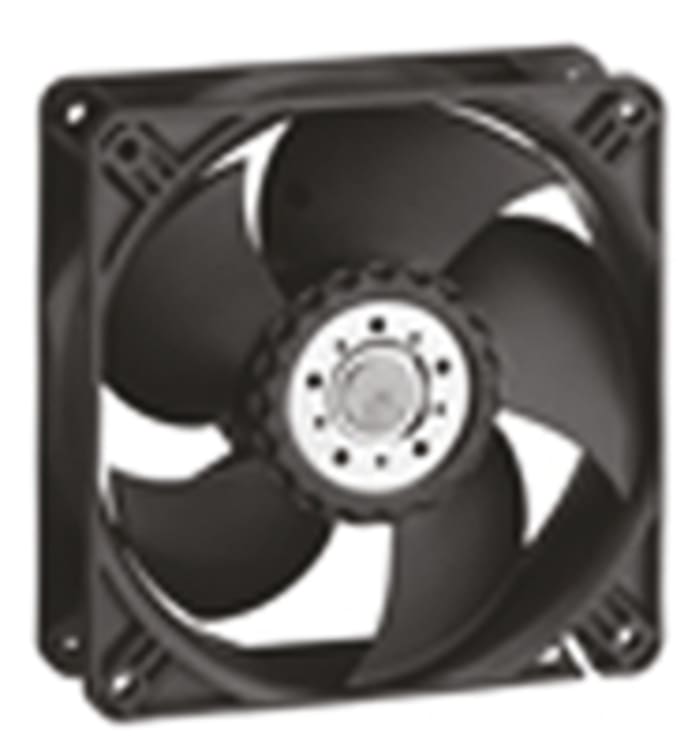 ebm-papst 4400 Series Axial Fan, 12 V dc, DC Operation, 240m³/h, 8.9W, 119 x 119 x 38mm