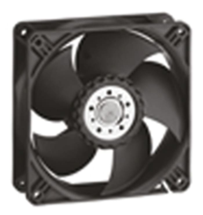 ebm-papst 4400 Series Axial Fan, 48 V dc, DC Operation, 240m³/h, 8.6W, 119 x 119 x 38mm