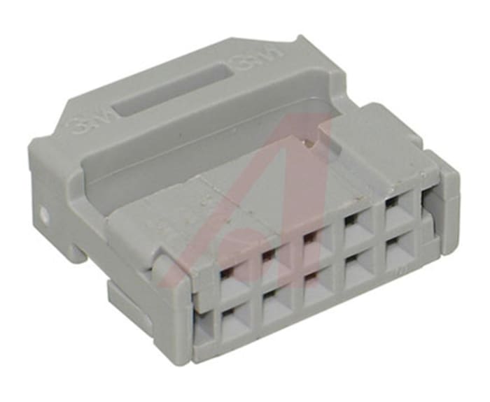 3M 10-Way IDC Connector Socket for Cable Mount, 2-Row