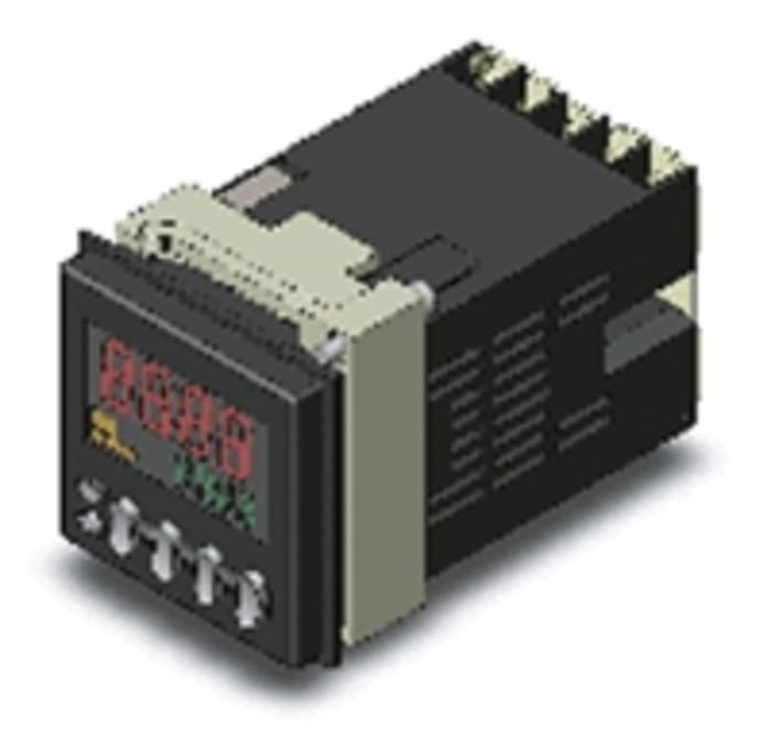 Omron H7CX Counter, 4 Digit 7-Segment Negative Transmissive LCD, 10kHz, 100 → 240 V ac