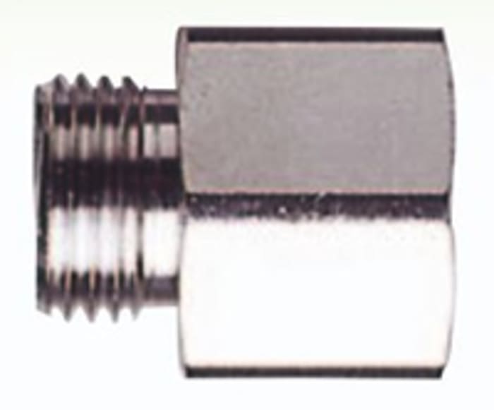 Racor para conducto Adaptaflex, Adaptador de Rosca de Latón Plateado, rosca PG21 → M20