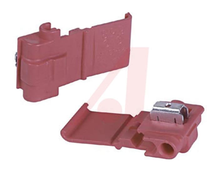 3M, 558 Tap Wire Splice Connector, Red, Insulated, Tin 0.5 → 1.5 mm², 22 → 16 AWG