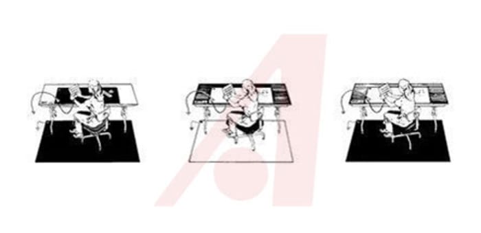 SCS Floor, Table ESD-Safe Mat, 1.2192m x 1.2192 m, 609.6mm