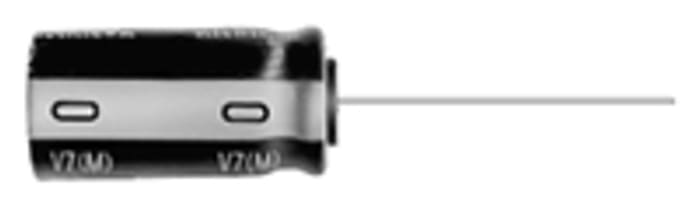 Nichicon 100μF Aluminium Electrolytic Capacitor 25V dc, Radial, Through Hole - UVZ1E101MED
